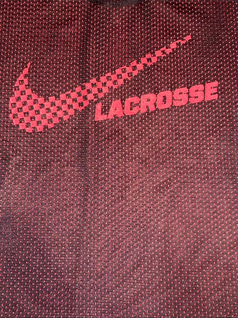 Nike Black and Red Reversible Lacrosse Mesh Pinnie. Size 2X-3X